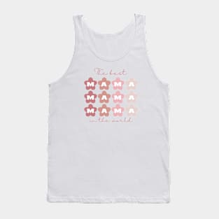 The best Mama in the world pastel pink Tank Top